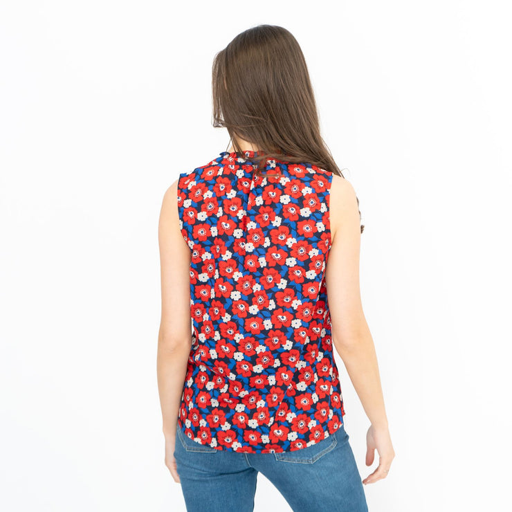 Seasalt Womens Flower Fields Vest Poppy Maritime