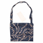 Fiorelli Swift Navy Verona Print Packaway Foldable Nylon Shopper Tote Bag
