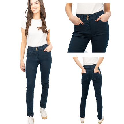 Phase Eight Skinny Jeans Navy Aida Trousers - Quality Brands Outlet