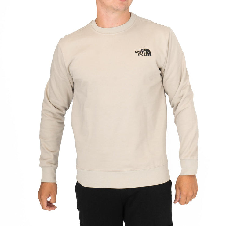 The North Face Mens Simple Dome Crew Beige Sweatshirt