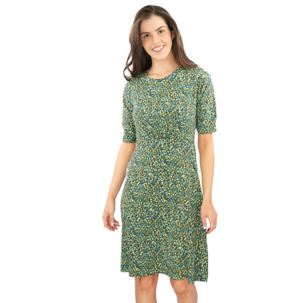 Weird Fish Green Cassandra Swing Dress - Quality Brands Outlet