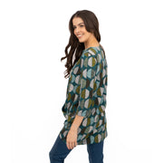 Seasalt Tunic Shore Foraging Longline Top Cotton 3/4 Sleeve - Quality Brands Outlet