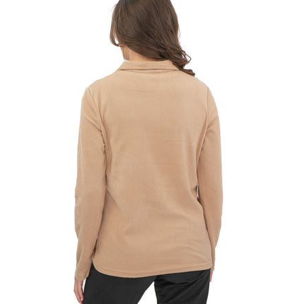 Regatta Tan Beige Sweethart Zip Neck Fleece-Quality Brands Outlet-
