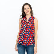 Seasalt Womens Flower Fields Vest Poppy Maritime