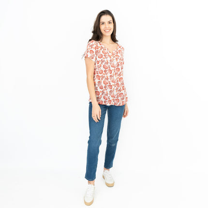 Seasalt Womens Spring Window Top Scallop Floral Chalk-Quality Brands Outlet-