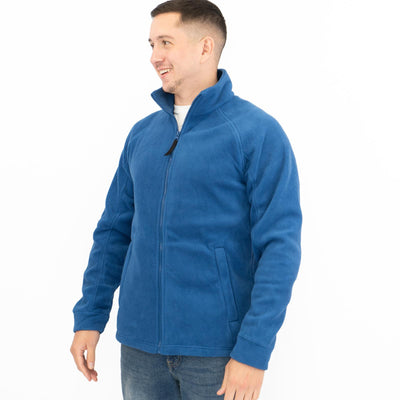 Regatta Thor Men's Fleece Jacket Blue Full Zip - Quality Brands Outlet