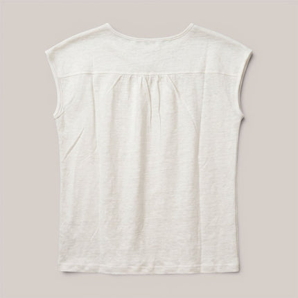 White Stuff Nina Linen Top Ivory White - Quality Brands Outlet