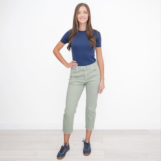 M&S Crop Slim Leg Jeans Green - Quality Brands Outlet