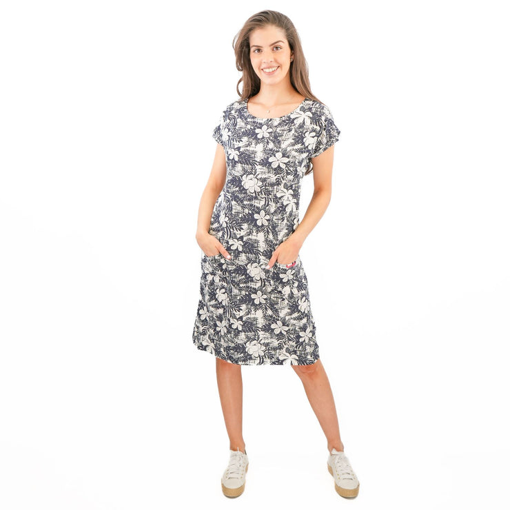 Weird Fish Navy Tallahassee Dress - Quality Brands Outlet