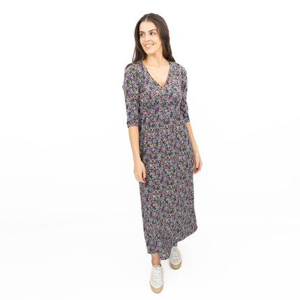 Seasalt Maggie Maxi Dress Navy Floral Moor Maritime-Quality Brands Outlet-