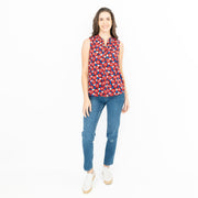 Seasalt Womens Flower Fields Vest Poppy Maritime