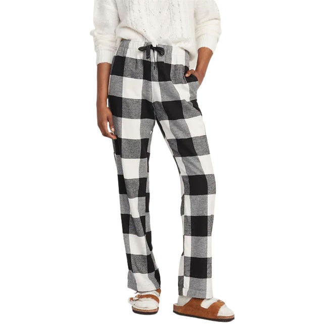 Old Navy Plaid Tartan PJ Black Buffalo Style Pyjama Trousers