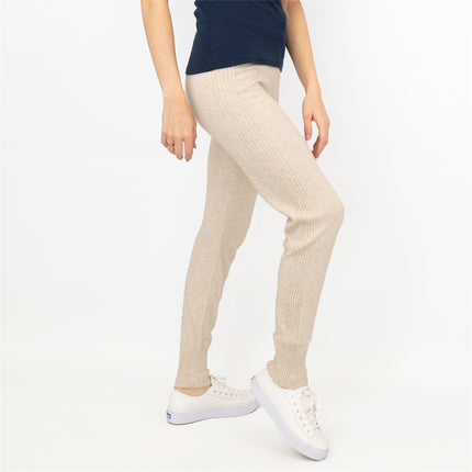 River Island Womens Ribbed Knit Jersey Skinny Leg Joggers