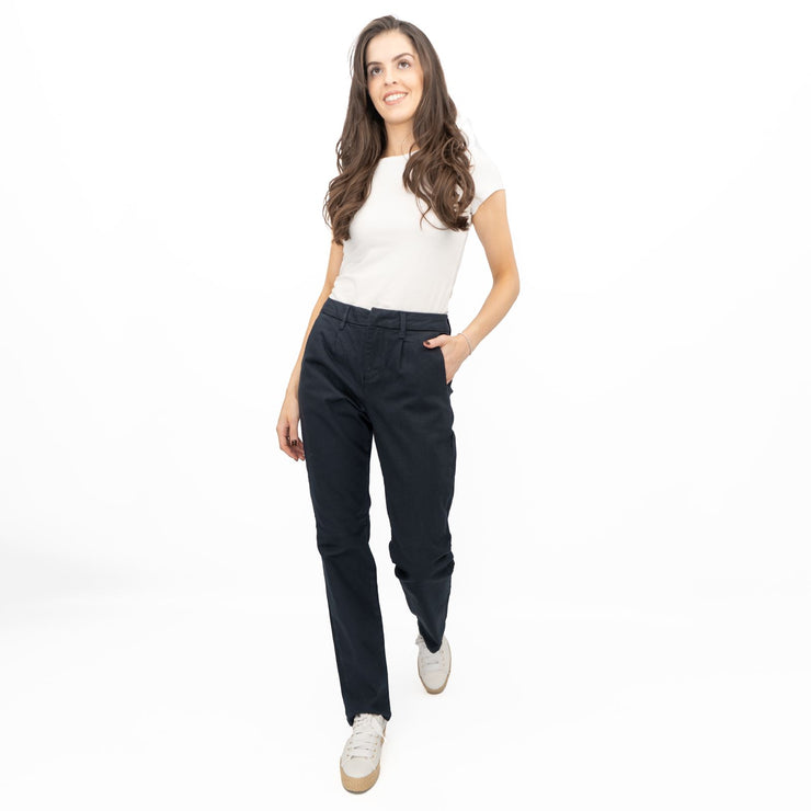 White Stuff Stretch Trousers Navy - Quality Brands Outlet