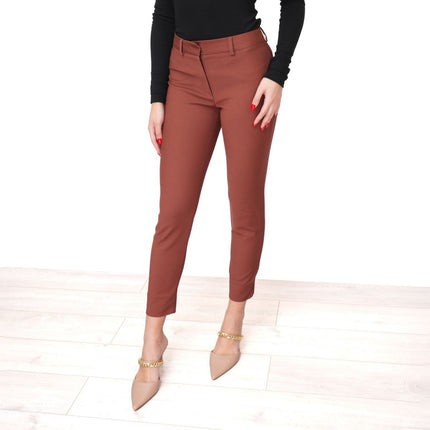 M&S Autograph Slim Leg Trousers Ankle Grazer-Quality Brands Outlet-