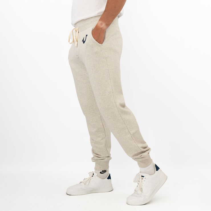 True Religion Mens Joggers Classic Logo Beige