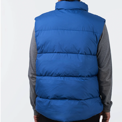 Springfield Gilet Insulated Padded Vest Blue Full Zip
