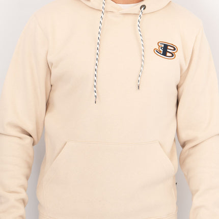 Ben Sherman Mens Logo Hoodie Beige-Quality Brands Outlet-
