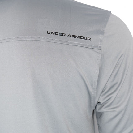 Under Armour Mens HeatGear Golf Sports Grey Polo Shirt Casual Tops