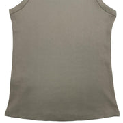 Mint Velvet Ribbed Embellished High Neck Vest Top Stone - Quality Brands Outlet