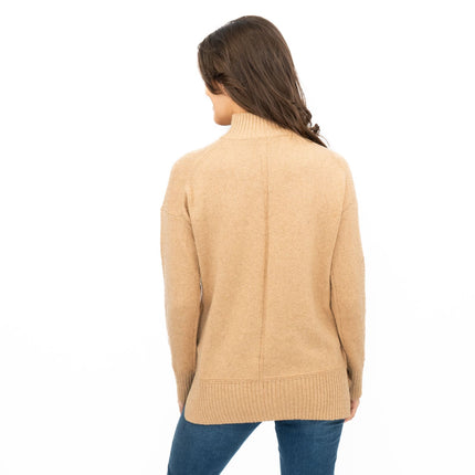 Nobodys Child Longline Jumper Funnel Neck Supersoft Camel-Quality Brands Outlet-