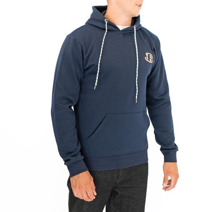 Ben Sherman Mens Logo Hoodie Navy Blue-Quality Brands Outlet-