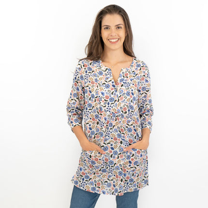 Seasalt Floral Womens Aventurier Cotton Tunic-Quality Brands Outlet-
