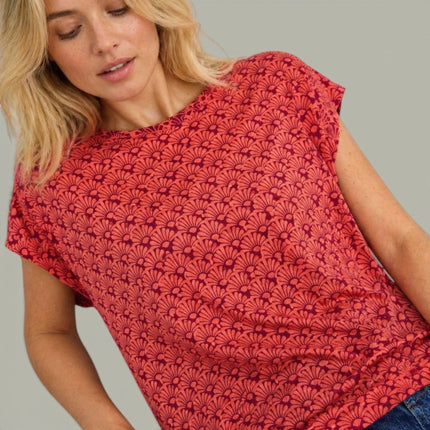 White Stuff Rowan Linen Tank Top Red Orange 100% Linen Sleeveless Summer - Quality Brands Outlet