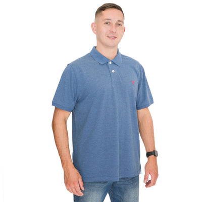 Crew Clothing Polo Shirt Classic Pique Cotton Petrol Blue - Quality Brands Outlet