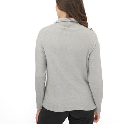 Trespass Half Zip Microfleece Fleece Jackets Platinum Grey-Quality Brands Outlet-