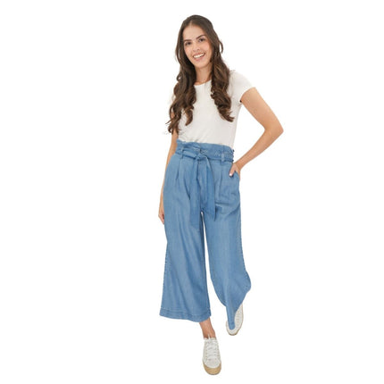 M&S Pure Lyocell Plain Regular Fit Culottes - Quality Brands Outlet
