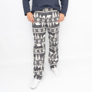 Mens Christmas Pyjama Bottom Grey Polar Bear Pant Old Navy