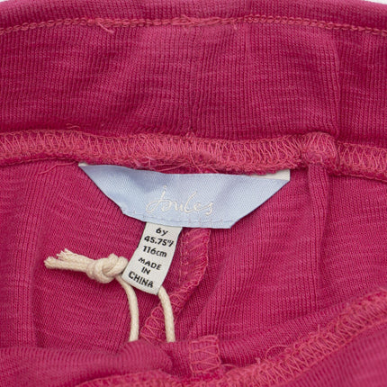 Joules Girls Kittiwake Pink Jersey Summer Holiday Shorts