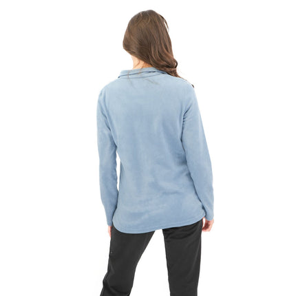 Regatta Mid Blue Sweethart Zip Neck Fleece-Quality Brands Outlet-