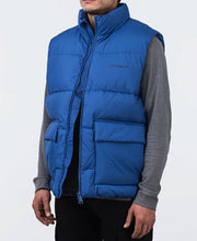 Springfield Gilet Insulated Padded Vest Blue Full Zip