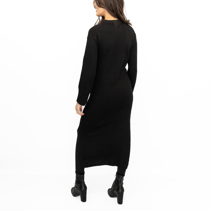 Nobodys Child Black Midi Jumper Dress - Chic Fashion Staple Quality Brands Outlet Nobodys Child Black Midi Jumper Dress - Chic Fashion Staple Quality Brands Outlet