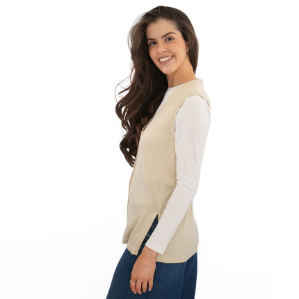 M&S Gold Sparkle Sleeveless Knit Vests - Quality Brands Outlet