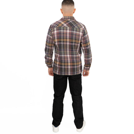 Premium Brand Long Sleeve Check Pink Shirt-Quality Brands Outlet-