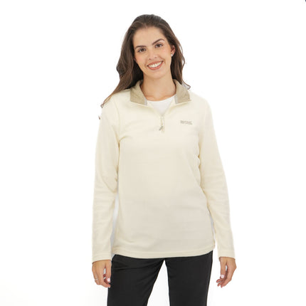 Regatta Cream Sweethart Zip Neck Fleece-Quality Brands Outlet-