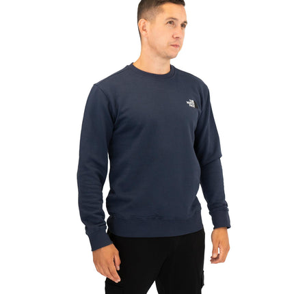 The North Face Mens Crew Navy Blue Sweatshirt-Quality Brands Outlet-
