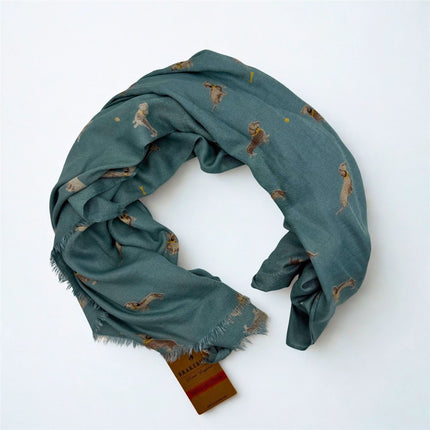 Brakeburn Sausage Dog Lightweight Scarf-Quality Brands Outlet-
