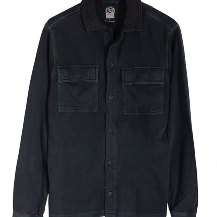 M&S Blue Cotton Overshirt Shacket-Quality Brands Outlet-