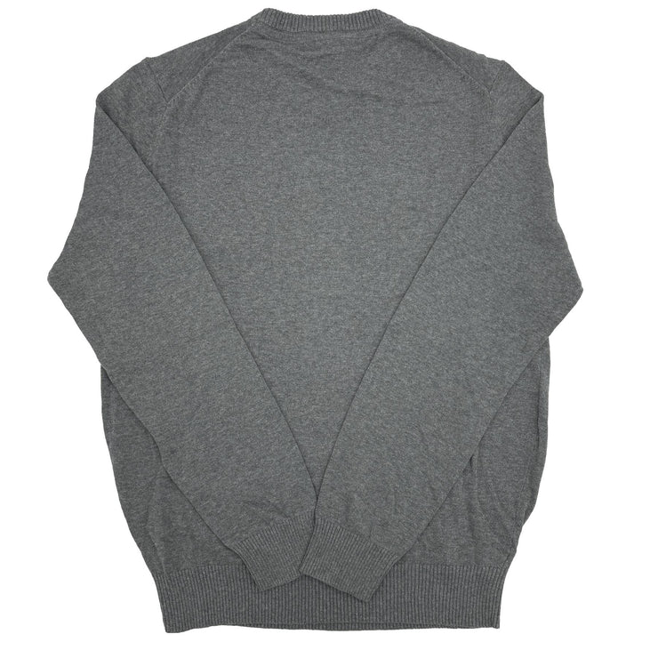 Crew Clothing Mens Knitted Jumper Long Sleeve Grey - Quality Brands Outlet