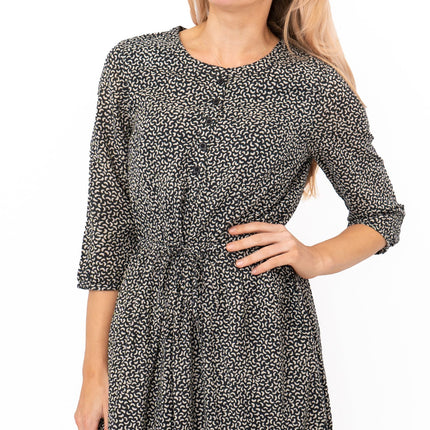 Seasalt Rock Dove Black Midi Dress-Quality Brands Outlet-