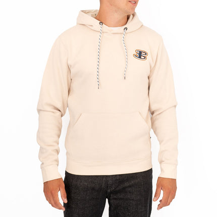 Ben Sherman Mens Logo Hoodie Beige-Quality Brands Outlet-