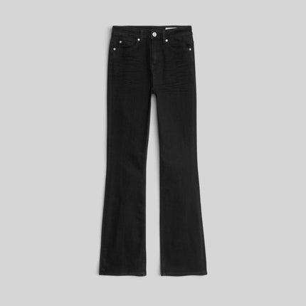 M&S Eva Black Mid Rise Bootcut Stretch Jeans-Quality Brands Outlet-