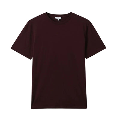 Bless Cotton T-Shirt Burgundy Bordeaux Short Sleeve - Quality Brands Outlet