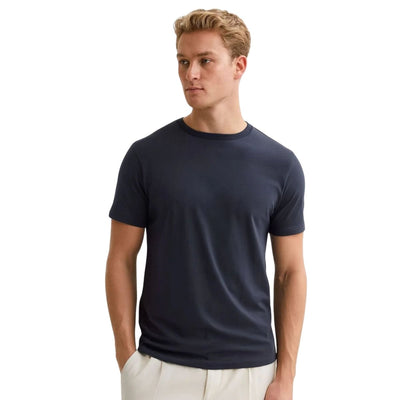 Bless Cotton T-Shirts Navy Short Sleeve Tops - Quality Brands Outlet