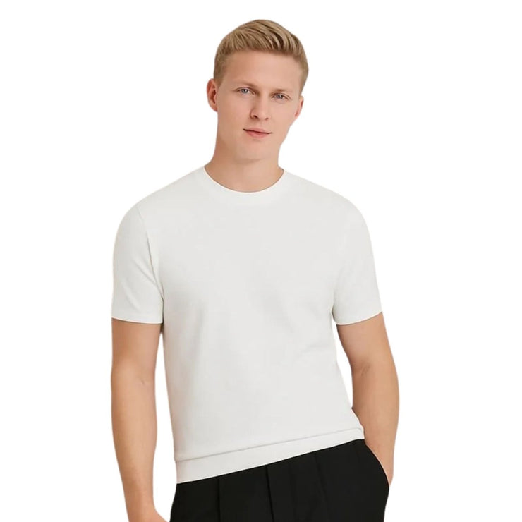 Bradley Heavyweight T-Shirts White Short Sleeve Tops - Quality Brands Outlet