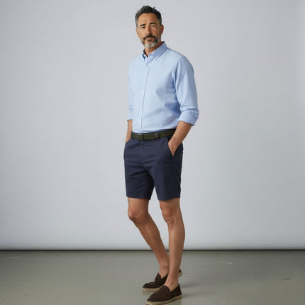 Wicket Chino Shorts Navy-Quality Brands Outlet-
